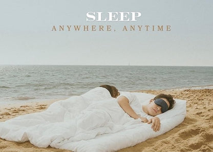 Luxury Bamboo Sleep Mask – Ultra-Soft Cooling Eye Mask for 100% Light Blocking, Adjustable Comfort Strap, Perfect for Travel & Better Sleep (Onyx)