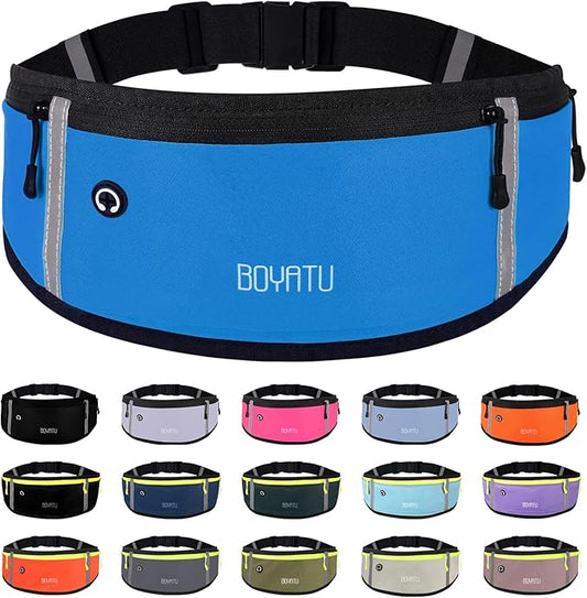 Running Belt Waist Fanny Pack: Slim Phone Holder Workout Pouch for Walking JoggingBlue
