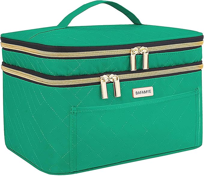 8.8L Makeup Travel Bag Women, Large Cosmetic Case, Makeup Bag Organizer Box Travel-Size Accessories Bottles, Brushes, and Skin Care Products, Toiletry Bag for Women 2.33 GAL