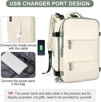 Large Travel Backpack For Women Men Airline Approved Carry On Backpack Flight Approved Waterproof Sports Luggage Backpack Casual Daypack Hiking Backpack