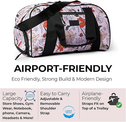 Vooray Burner Gym Duffel Bag, Gym Bag for Women and Men with Shoe Compartment, Weekender, Overnight & Travel Duffel for Sports and Workout