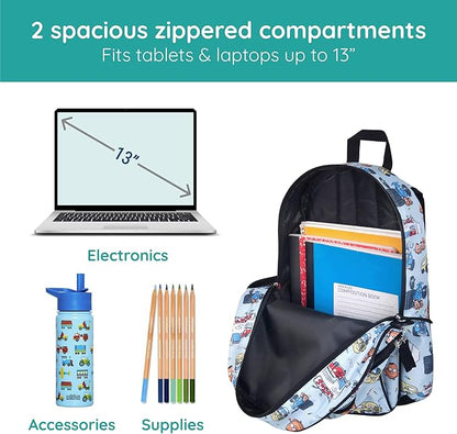 Wildkin Jo's Garage 15 Inch Backpack