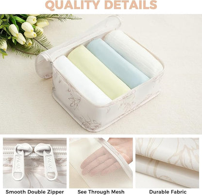 BAGAIL 9 Set Packing Cubes Luggage Packing Organizers for Travel Accessories