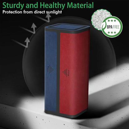 Pill Organizer 2 Times a Day, Am Pm Twice Daily Pill Case, Detachable Large Travel Pill Box 7 Day, Weekly Pill Container for Vitamin Medicine Supplement Fish Oil (Red and Blue)