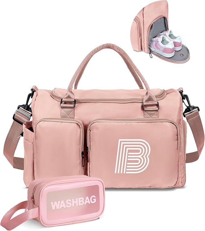 Birthday Gifts Teen Girl Gift, Initial Travel Duffle Bag, Monogram Overnight Bag Girlfriend Birthday, mothers day gifts for mom, for Women, Sister, Teen Girls, Birthday Gifts