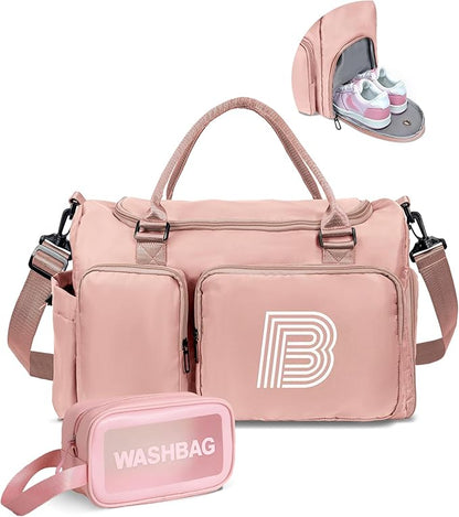 Birthday Gifts Teen Girl Gift, Initial Travel Duffle Bag, Monogram Overnight Bag Girlfriend Birthday, mothers day gifts for mom, for Women, Sister, Teen Girls, Birthday Gifts