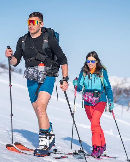 WATERFLY Fanny Pack Waist Bag: Waist Pack for Women Men with Water Bottle Holder Hiking Fanny Pack for Running Walking DogWalking Travel Cycling