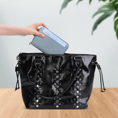 WASON Leather Zipper Travel Passport Wallet Holder RFID Blocking Cover, Passport case Pocket Slot for Card, Cash, ID, Boarding Pass and Ticket for Men, Women and Family Trips (Blue)