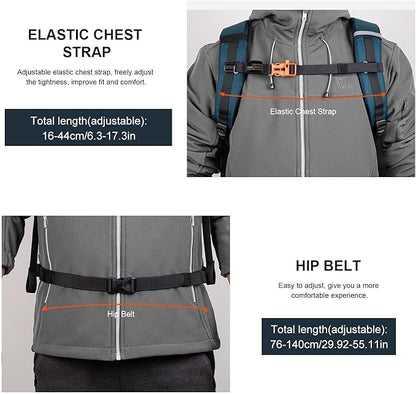 MOUNTAINTOP Hiking Backpack 35L Travel Backpack Lightweight Daypack for Men&Women Outdoor Camping