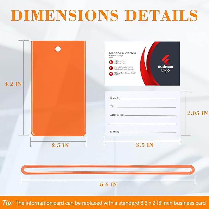 100 Pack Luggage Tags for Suitcases, Airplane Travel Essentials for Flying, International Travel Must Haves, and Luggage Accessories by Sodsay