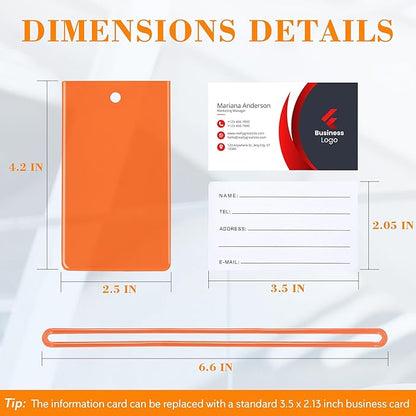 100 Pack Luggage Tags for Suitcases, Airplane Travel Essentials for Flying, International Travel Must Haves, and Luggage Accessories by Sodsay