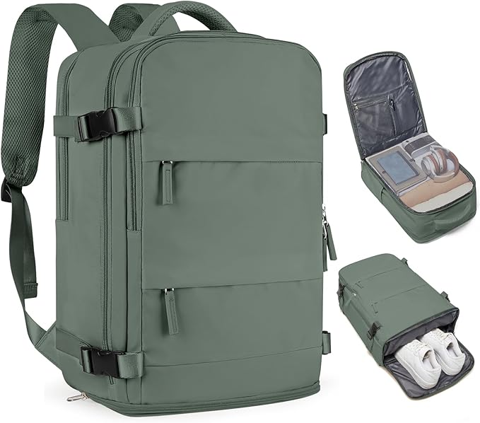 coofay Large Travel Backpack For Women Men Airline Approved Carry On Backpack Flight Approved Waterproof Sports Luggage Backpack Casual Daypack Small Hiking Backpack