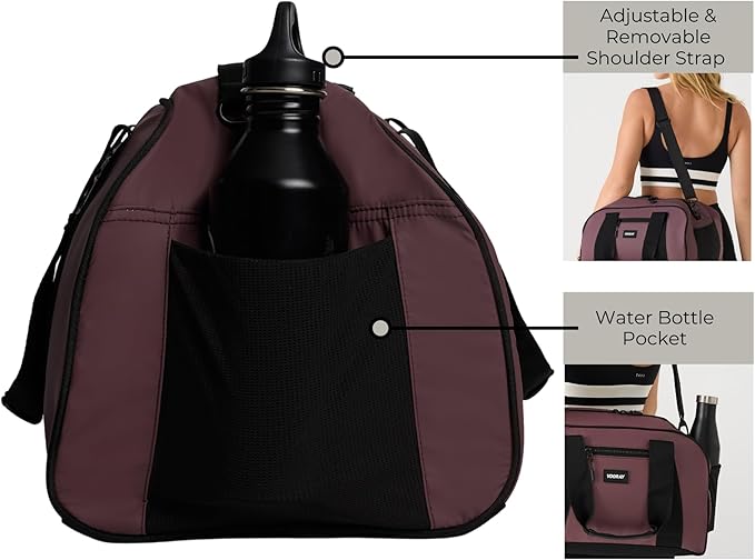 Vooray Burner Gym Duffel Bag, Gym Bag for Women and Men with Shoe Compartment, Weekender, Overnight & Travel Duffel for Sports and Workout