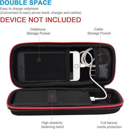 Hard Travel Case Fit for RAVPower 26800/20100/20000mAh, Anker Power Core 26800mAh/PowerCore +26800mAh, Dulla M50000 Power Bank 12000mAh, ROMOSS 30000mAh, Lab599 Tx500 Radio by SKYNEW (Large Black)