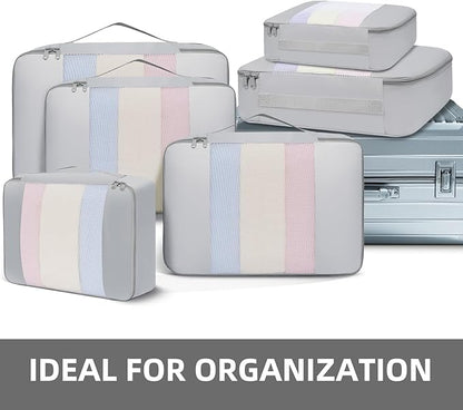BAGAIL 6 Set/8 Set/10 Set Packing Cubes Various Sizes Packing Organizer for Travel Accessories Luggage Carry On Suitcase