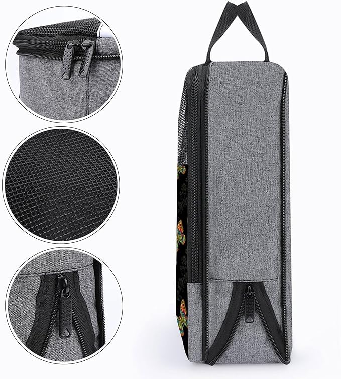 Lightweight Shoe Organizer Pouch Butterfly Portable Travel Shoe Packing Bag for Gym Sneaker Bags