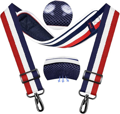 ZINZ 79.5" Universal Strap with Ultra-Thick Fixed Breathable Pad - Adjustable Heavy-Duty Shoulder Strap for Laptop, Crossbody, Luggage, Gym, Camera Bag and More - TW01B05