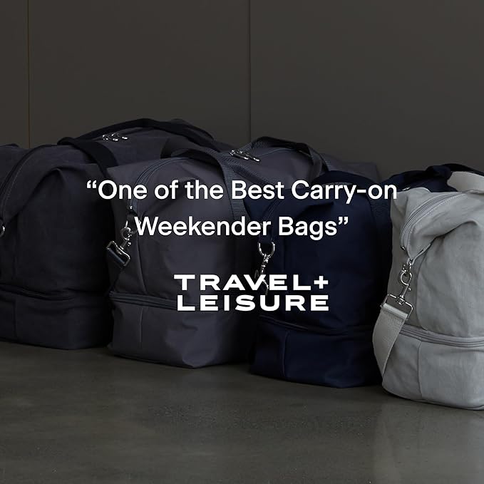 Lo & Sons Original Catalina Deluxe Premium Canvas Duffel Bag – Travel, Gym, Hospital, or Weekender Bag with Shoe Compartment