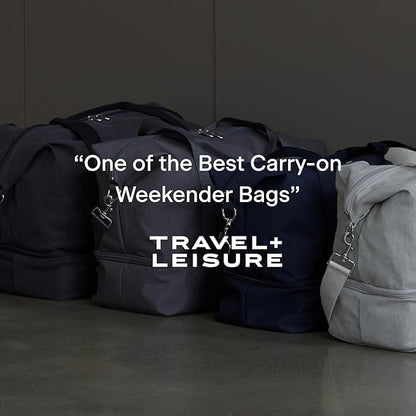 Lo & Sons Original Catalina Deluxe Premium Canvas Duffel Bag – Travel, Gym, Hospital, or Weekender Bag with Shoe Compartment