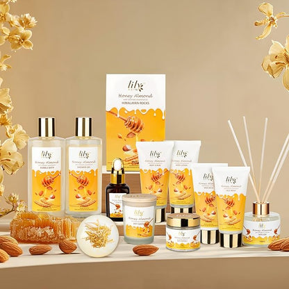 Christmas Gifts for Women - 21-Piece Luxury Bath and Body Gift Basket Set for Women & Men Spa Gift Baskets Set Self Care Gift | Gift Set for Mothers Day Birthday Gifts Gift Sets for Her & Him