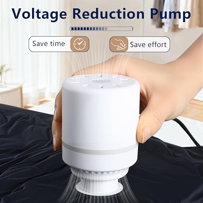 Vacuum Storage Bag 6-Piece Set,Used for Storage and Storing Luggage and Clothes,Saving Space-Reusable,Suitable for Storing Travel Items Such as Vacuum Seal Bags for Clothing,Etc（M-2 L-2 J-2Dark Blue）