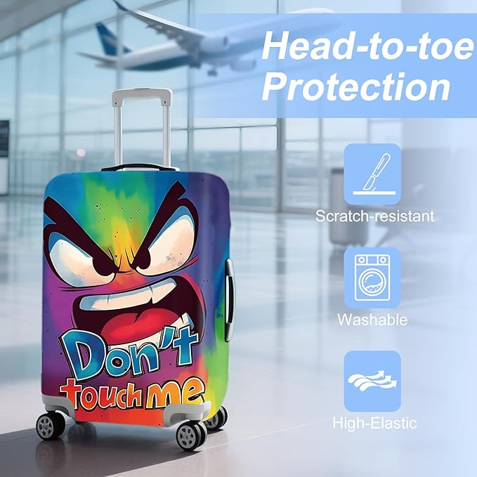 ANNA QUEEN Travel Luggage Cover Suitcase Protector Suitcase Cover Anti-Scratch,Stretchable Bag Cover Washable Durable Polyester