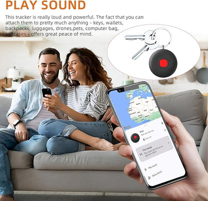 Bluetooth Smart Tags-4 Pack for Android, Smart Tags for Android, Google Certified/Works with Google Find Hub/Luggage Tracker Android, Game Changer Waterproof Bluetooth Tags for Keys,Wallets,Suitcases