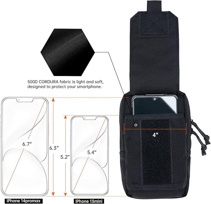 EXCELLENT ELITE SPANKER Tactical EDC Pouch Molle Utility Pouches Phone Holster Pouch Waist Bag Tool Pouch for Molle Accesssories