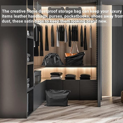 20 Pack Dust Bags for Purses and Handbags, Silk Dust Cover Storage Bags, Travel Storage Pouch Handbags for Purse Shoes Boots