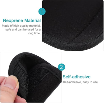 Neoprene Handle Wrap, Luggage identifier Travel Bag Handle Covers, Luggage Grip Luggage Identifiers Suitcase Handle Luggage Handle wrap Wraps Handle wrap (Black)