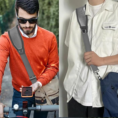 ZINMARK Shoulder Strap 59" with Fixed Pad and Dual Balance Buckles and Swivel Metal Hooks for Laptop Bag and Most Bag