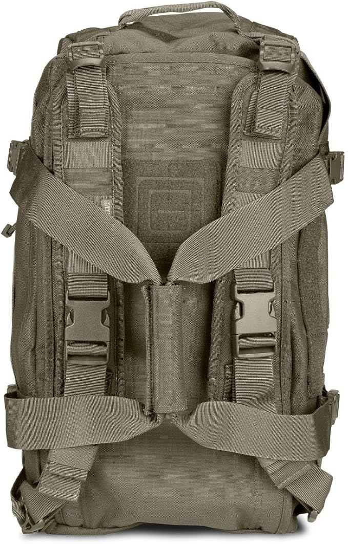 5.11 Tactical Duffel Bag for Travel, Water-Resistant Nylon, Medium, Rush LBD MIKE, 40L, Ranger Green, Style 56293ABR