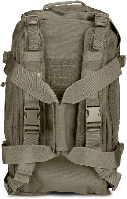 5.11 Tactical Duffel Bag for Travel, Water-Resistant Nylon, Medium, Rush LBD MIKE, 40L, Ranger Green, Style 56293ABR