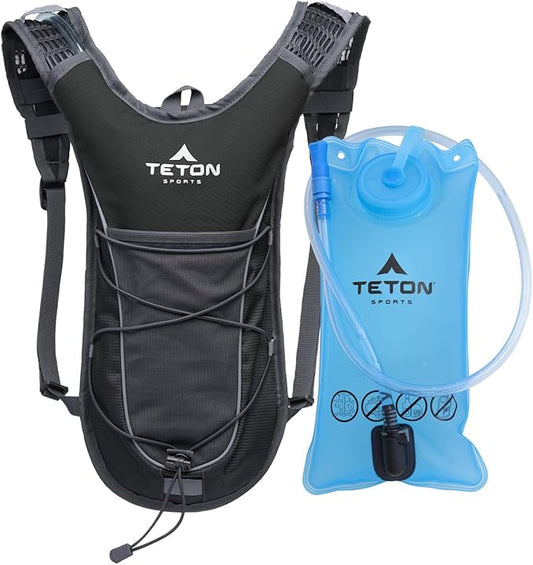 Teton Oasis/Trailrunner Hydration Backpack – Lightweight Water Pack with 2L/3L Bladder for Hiking, Running, Cycling, Biking – 2L/18L/22L Sizes – Sewn-in Rain Cover – Fits Men and Women