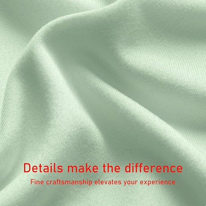 Ergonomic U-Shaped Memory Foam Neck Pillow for Travel & Office with Carry Pouch, Provides Neck Support for Airplane, Train, Anti-Sideturn Sleep (Green)