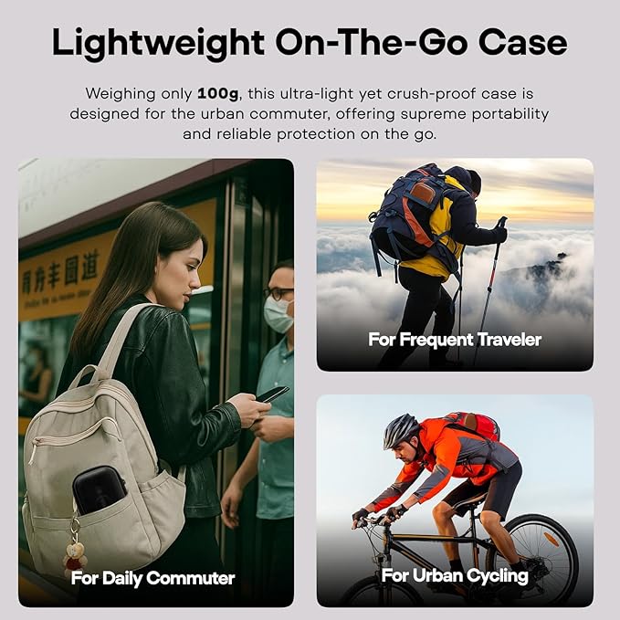 Linsoul ZiiGaat PELLEPOD Leather Earbud Case, Waterproof IEM Storage Box, Hard Carrying Bag, Protective Storage Box, Fit for Earphone ZS10 Pro, Zero: 2, EM6L, EW300, SuperMix 4, Orchestra Lite (Brown)