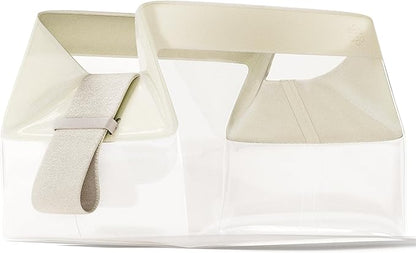 Cadence Parcel - Clear Kit with Magnetic Closure - Durable and Leak-Resistant Travel Toiletry Kit - TSA-Compliant & Modular Design - Hygiene Bag for Travel Essentials - 1 Qt - Pebble