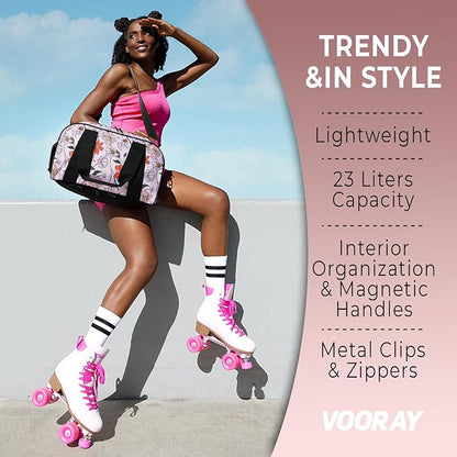 Vooray Burner Gym Duffel Bag, Gym Bag for Women and Men with Shoe Compartment, Weekender, Overnight & Travel Duffel for Sports and Workout