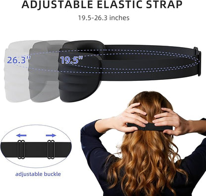 100% Blackout Sleep Eye Mask for Women Men, Zero Pressure Sleeping Mask - Sleeping Mask and Eyelash Friendly Night Blindfold, Adjustable Ultra Soft Comfortable for Dry Eye Mask (Grey)