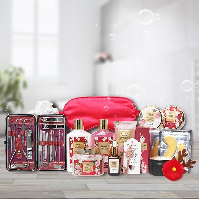 36Pcs Christmas Gifts for Women - Luxury Bath and Body Gift Set Spa Gift Set for Women Beauty Care Kit | Gift for Valentine's, Birthday, Mothers Day Gifts for Her Wife Pampering Kit Perfect for Travel