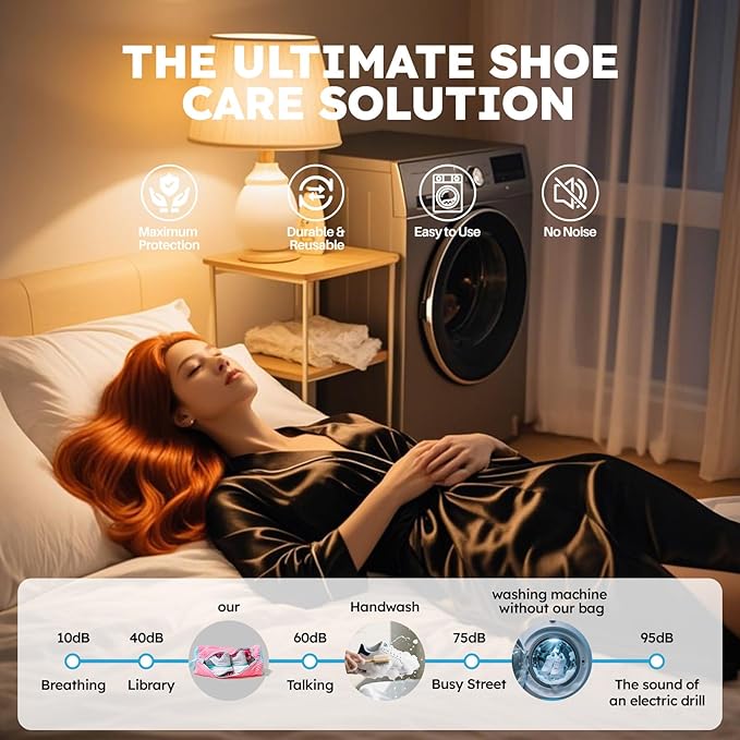Shoe Washing Machine Bag: Shoe Bag for Washing Machine - Reusable Shoe Cleaning Bag for Sneaker Tennis Shoes Unstain Cleaner Kit