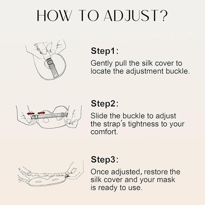 ZIMASILK Adjustable 22 Momme 100% Mulberry Silk Sleep Mask, 3D Contoured Cup Eye Mask for Sleeping, Super Soft Breathable Blindfold, Perfect Blocks Light for Sleeping. (Bluestone)