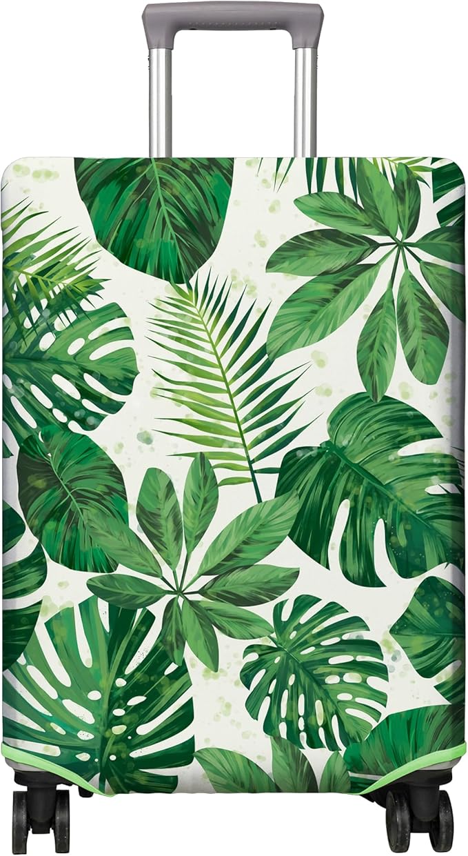 Travel Luggage Cover Suitcase Protector Fits 18-32 Inch Wheel Covers PatternedTravel Related Items Flower Luggage Protector Elastic L