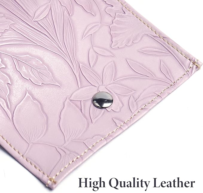 Pill Organizer,LIZIMANDU Weekly Travel Pill Case Box Medication Reminder Daily AM PM, Day Night 7 Compartments,for 4 Times A Day, 7 Days a Week-Includes Leather PU Carrying Case(1-Carved Purple)