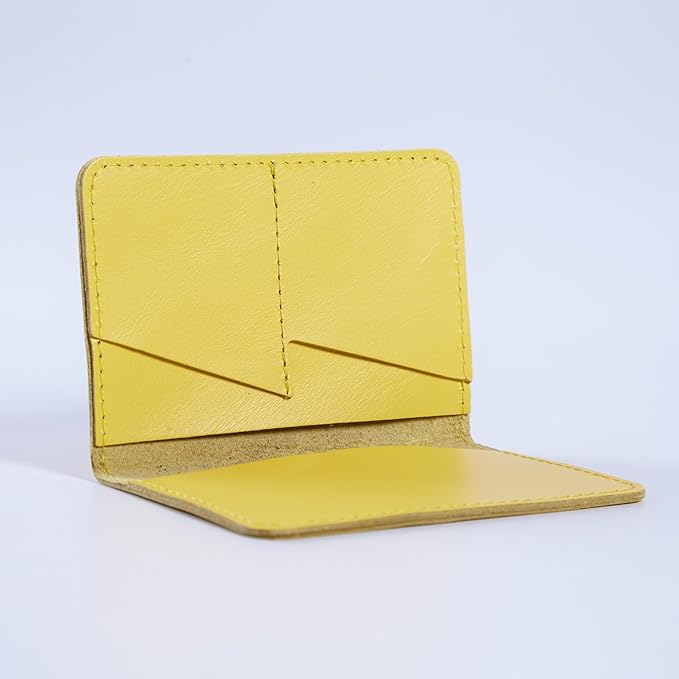 INCARNE Leather Passport Holder for Travel - Passport Case - Passport Wallet for Men - Passport Cover for Women Sleeve Protector - Travel Essentials Vacation Luggage Travel Gifts - Classic Yellow