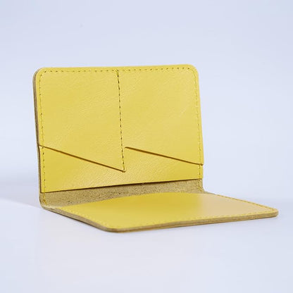 INCARNE Leather Passport Holder for Travel - Passport Case - Passport Wallet for Men - Passport Cover for Women Sleeve Protector - Travel Essentials Vacation Luggage Travel Gifts - Classic Yellow