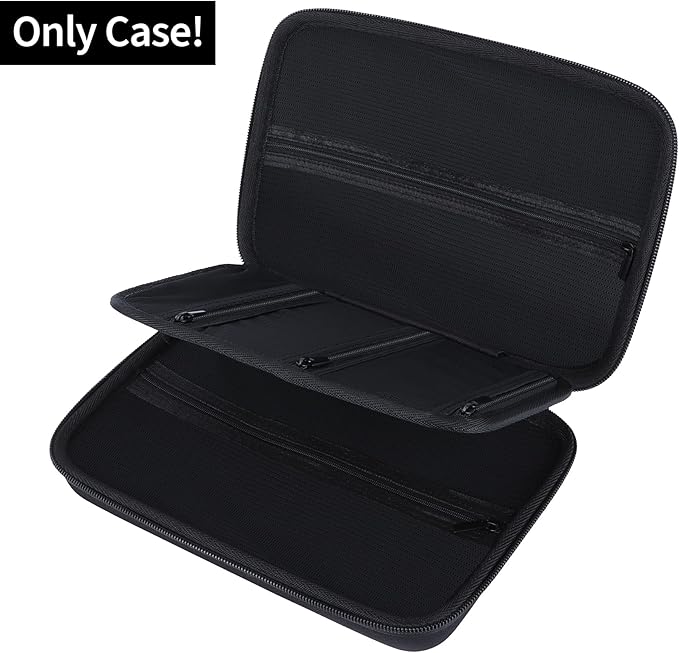 Electronic Organizer Travel Case for MacBook Power Adapter Chargers Cables Tech Organizer Hard Drive USB Flash Disk SD Card Cord Portable Electronics Accessories Bag - Large