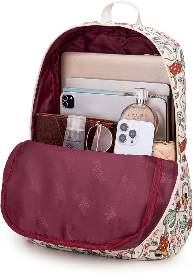 Montana West Backpack for Women Men 2 PCS Lightweight College Bookbags Casual Daypack Backpacks for Commute & Travel