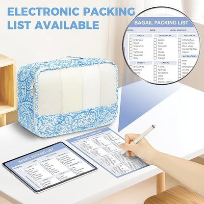 BAGAIL 9 Set Packing Cubes Luggage Packing Organizers for Travel Accessories