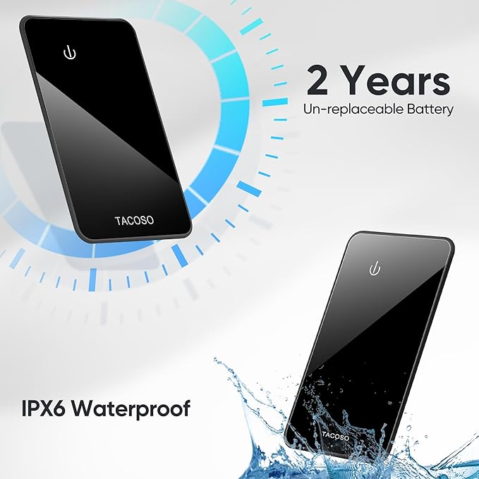 Wallet-Tracker-Card for Apple Find My (iOS Only), MFi Certified Bluetooth-Wallet-Tracking-Finder, Slim-Credit-Card-Tracker for Purse, Luggage & Travel Items with 2-Year Battery, IPX6 2 Pack